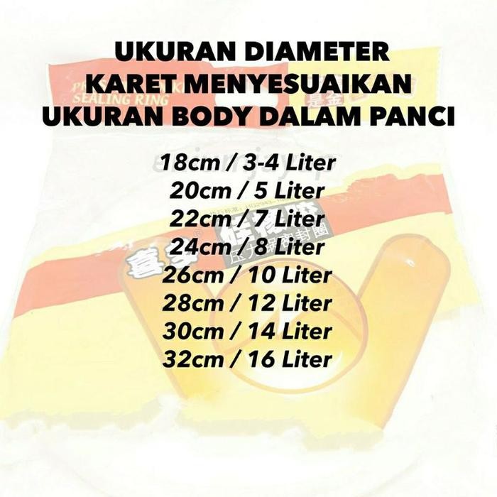 (Expert) Karet Panci Presto Maxim 8 Liter 24 Cm / Seal Panci Presto