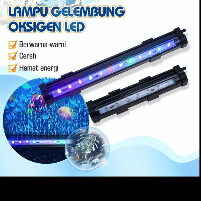 lampu celup aquarium oksigen, lampu celup oksigen, lampu celup LED gelembung, lampu oksigen celup