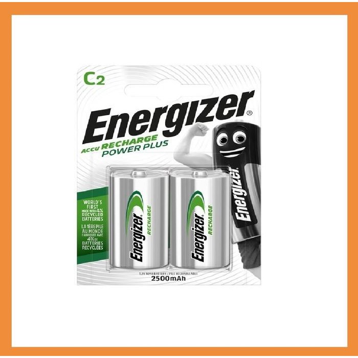 Energizer Power Plus C2 HR14 2500mAh Rechargeable Batteries size C