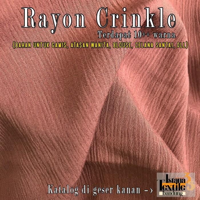 (Expert) 1/2 meter katun Rayon Crinkle Krinkle #Premium