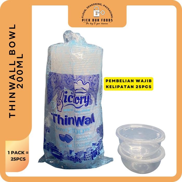 THINWALL BOWL 200ML THINWALL CUP PUDDING 200 ML THINWALL BULAT