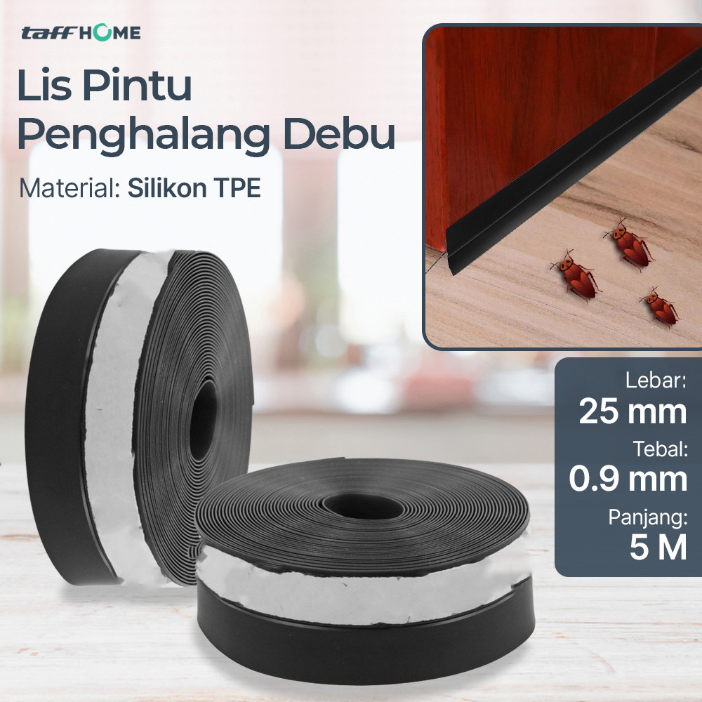 

TaffHOME Lis Pintu Penghalang Debu Door Seal Strip Silicone TPE - EACC25