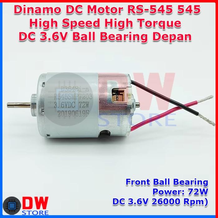 TERLARIS.. Dinamo DC Motor 545 RS-545 High Speed High Torque DC 3.6V