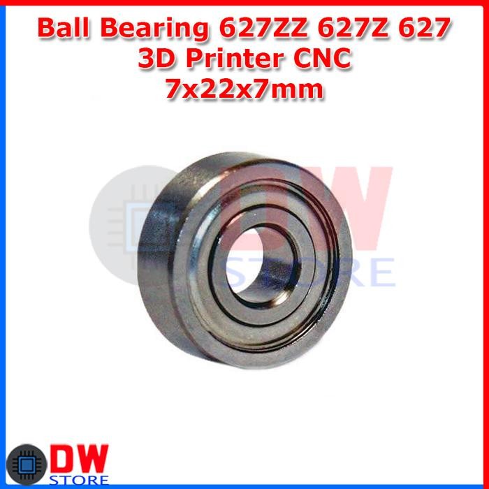 TERLARIS.. 3D Printer Ball Bearing 627ZZ 627-ZZ 627Z Miniature Deep Groove