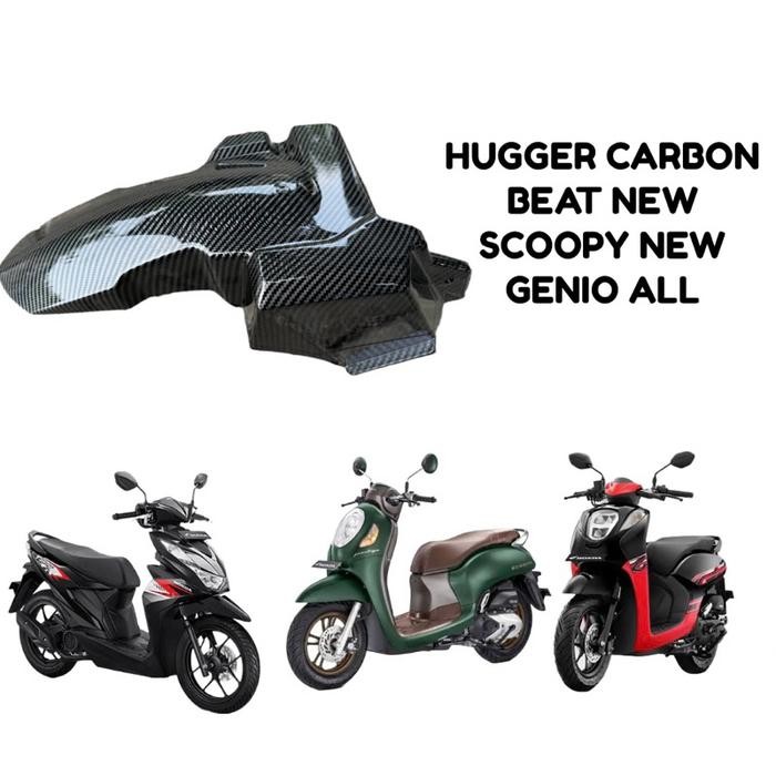 (Expert) HUGGER SPAKBOR KOLONG BEAT DELUX AIRBLADE CARBON HUGGER SCOOPY GENIO Hugger model airblade