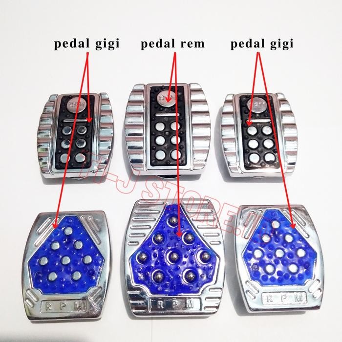 (Expert) 1 Set Cover Pijakan Pedal Gigi Dan Rem Besi Anti Slip Universal Untuk Semua Jenis Motor