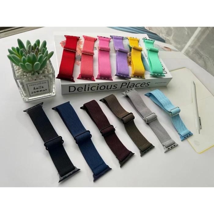 (Allthebest) Tali Jam Strap Batik Nylon iWatch T500 T55 Ultra T900 Pro Max T800 Smartwatch Tali Jam