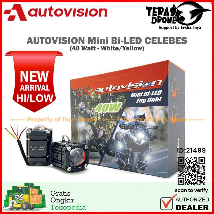 Mini Biled Projector Autovision Celebes 40 Watt - 4 Mode Lampu Biled