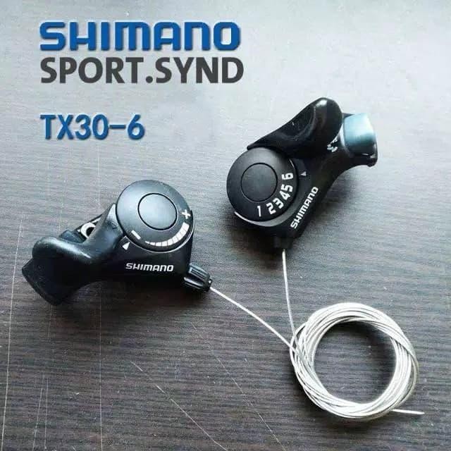 Shifter / Tuas Gigi Sepeda Gunung 3X6 Speed Shimano Tx-30H