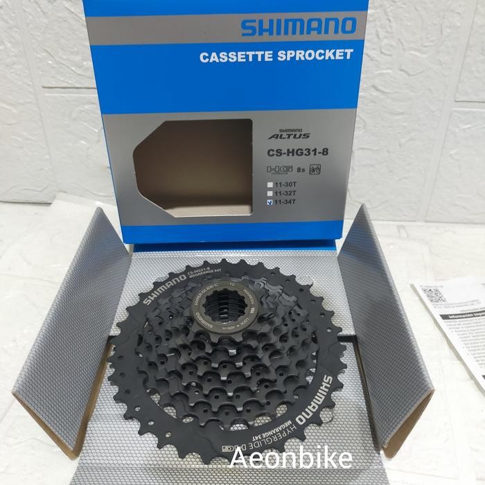Sprocket/Freewheel Shimano Altus Hg31 8 Speed 11-34T Model Cassette