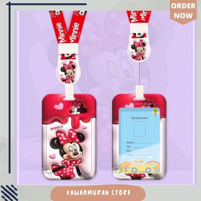 

Ready- Lanyard 3D Anak Sekolah Motif Mickey Kuromi Winnie The Pooh Lucu