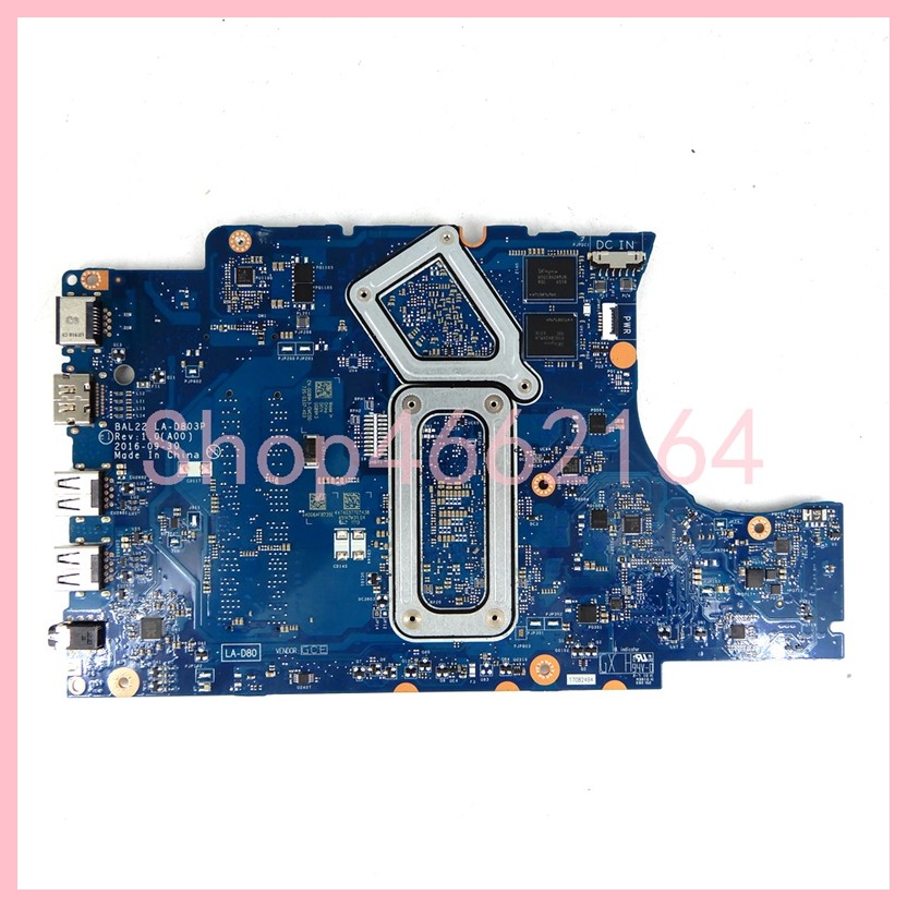 LA-D803P With A12-9700P FX-9800P CPU V2G-GPU Mainboard For DELL Inspiron 5565 5765 Laptop