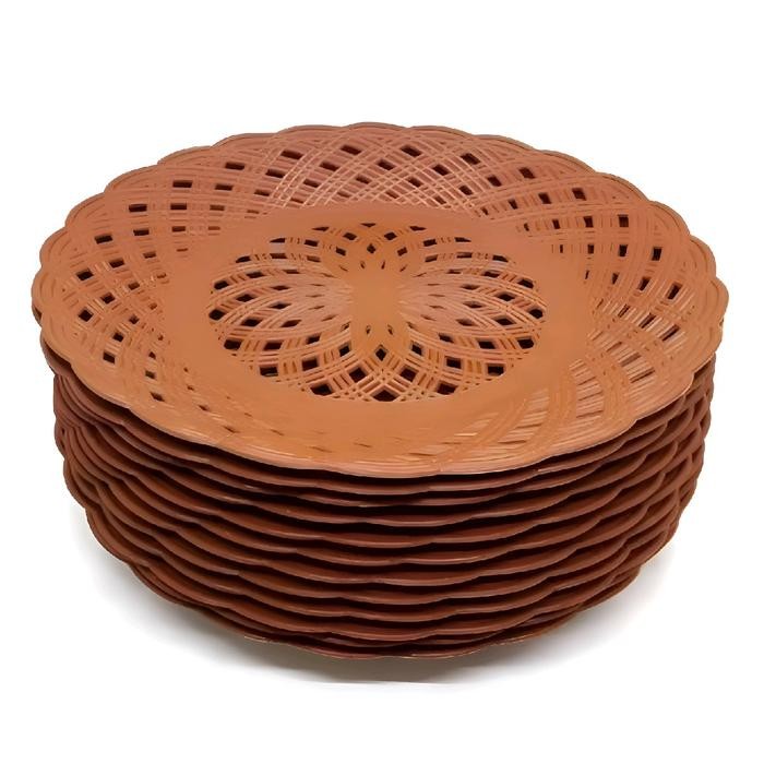 Promo 3 Lusin Piring Rotan Plastik Isi 36 Pcs Bahan Lentur Kitchenware Ingka Piringkeranjang Pasti