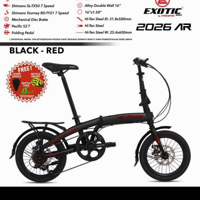 Sepeda Lipat Pacific Exotic 2026 Ar 2026Ar 16 Inch Ada Boncengan