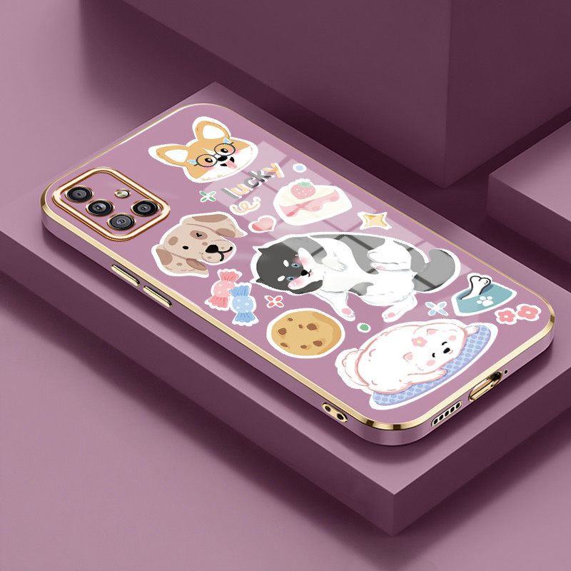Casing Untuk Samsung Galaxy A51 M40s Case Casing Anjing Sticker silikon tahan HP Softcase Kasing ele