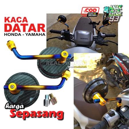 READY SPION BULAT VARIASI KARBON CARBON 2 WARNA MONEL TANGKAI PENDEK BEAT SCOOPY MATIC MIO NMAX