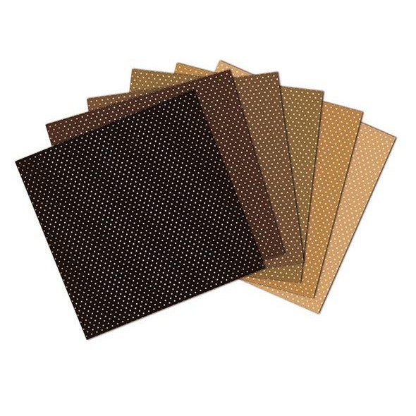 

SCRAPBOOKING PATTERNED PAPER 6"X6" - THE BASICS (24 SHEETS) KODE 523