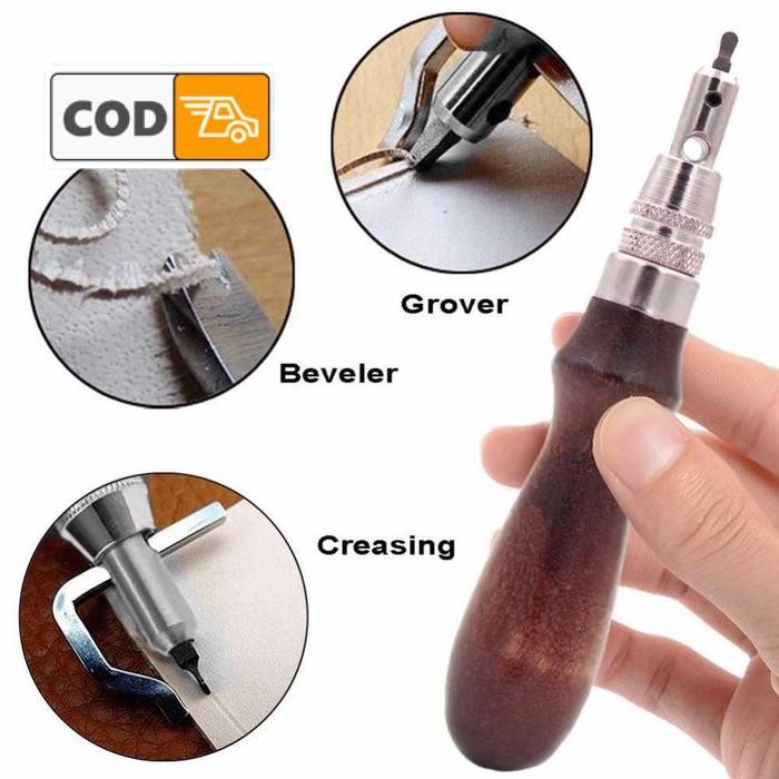 

ALAT DIY KERAJINAN KULIT 7IN1 STEEL LEATHER CRAFT TOOLS KIT GAGANG KAYU KODE 1204