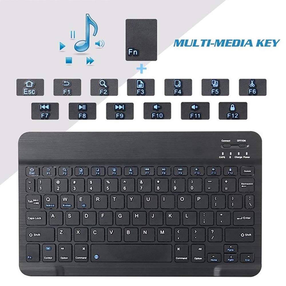 Wireless Bluetooth Keyboard For Lenovo Moto Tab/Tab E10/M10/P10/Yoga Book 10.1"/Tab3 10.1/Tab 4 10