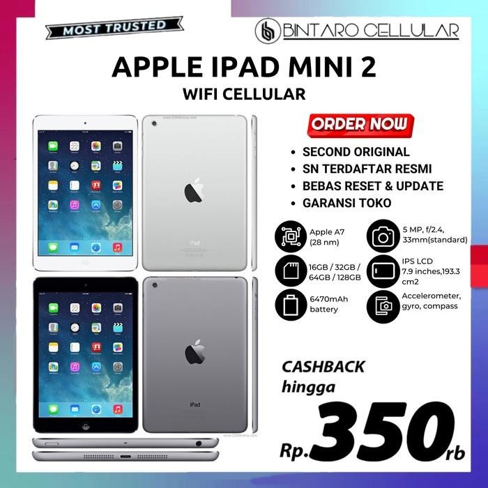 [Expert] iPad Mini 5 4 3 2 256GB 128GB 64GB 32GB 16GB Wifi Cellular Second