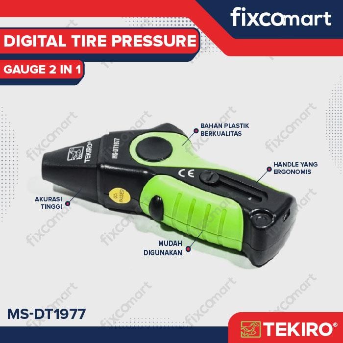 TEKIRO DIGITAL TIRE PRESSURE GAUGE 2 IN 1 - TIRE PRESSURE GAUGE