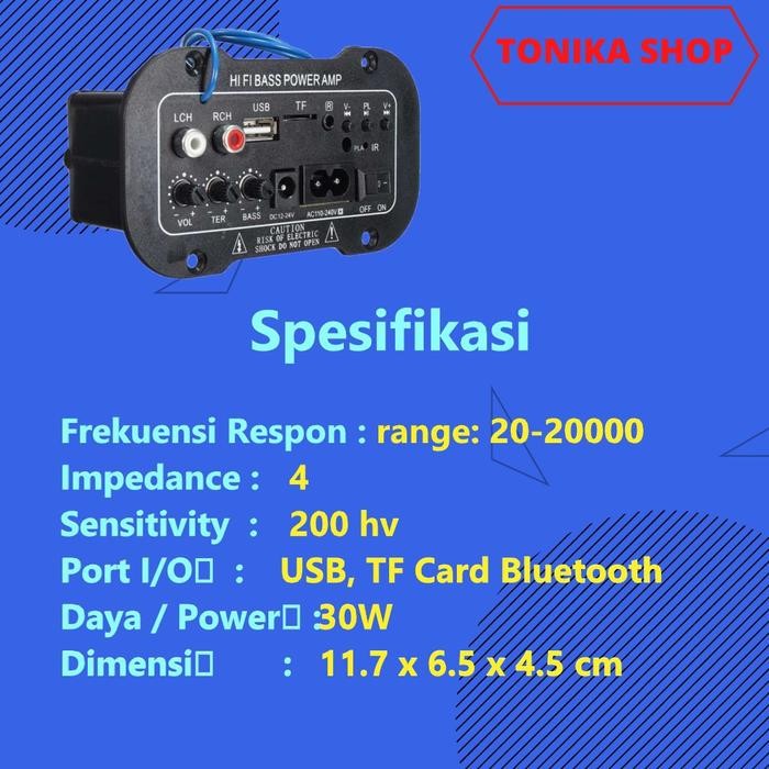 [Expert] Amplifier Board Audio modul Bluetooth USB Radio HIFI Bass Power AMP