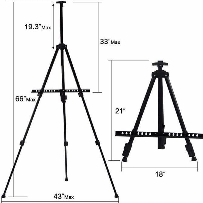 

TERBARU! Stand Holder Easel Besi Tripod Papan Lukisan Standing Frame Foto Easel