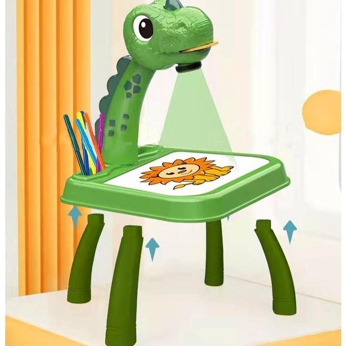 

[tma]Mainan Meja Gambar Anak Proyektor Dino Dan Pony / Meja Menggambar Proyeksi Gambar Berwarna /