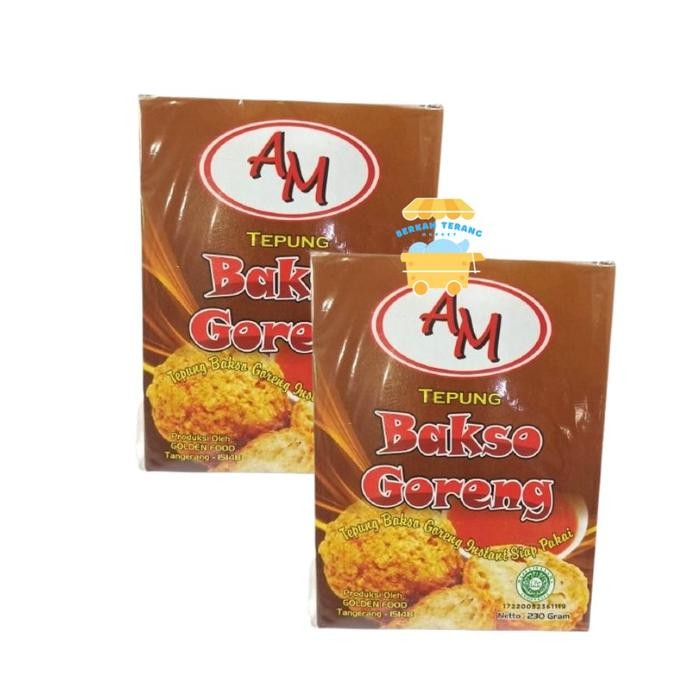 

New AM Tepung Bakso Goreng 230 gr HALAL / Tepung Premix Bumbu Bakso
