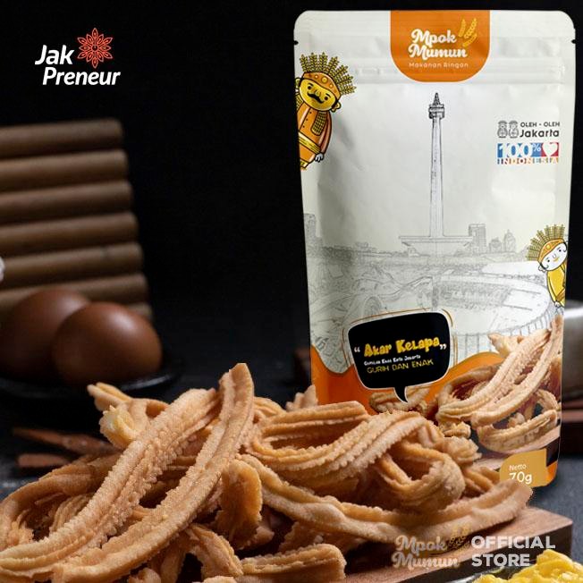 

New Oleh Oleh dari Jakarta Snack Akar Kelapa Mpok Mumun Khas Betawi