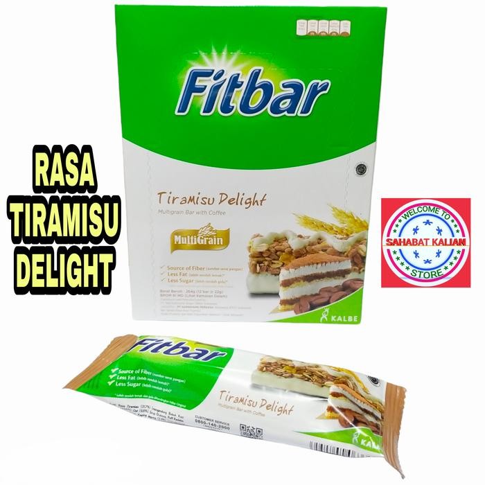 

New FITBAR TIRAMISU MULTIGRAIN 22gr 1 BOX ISI 12 PCS