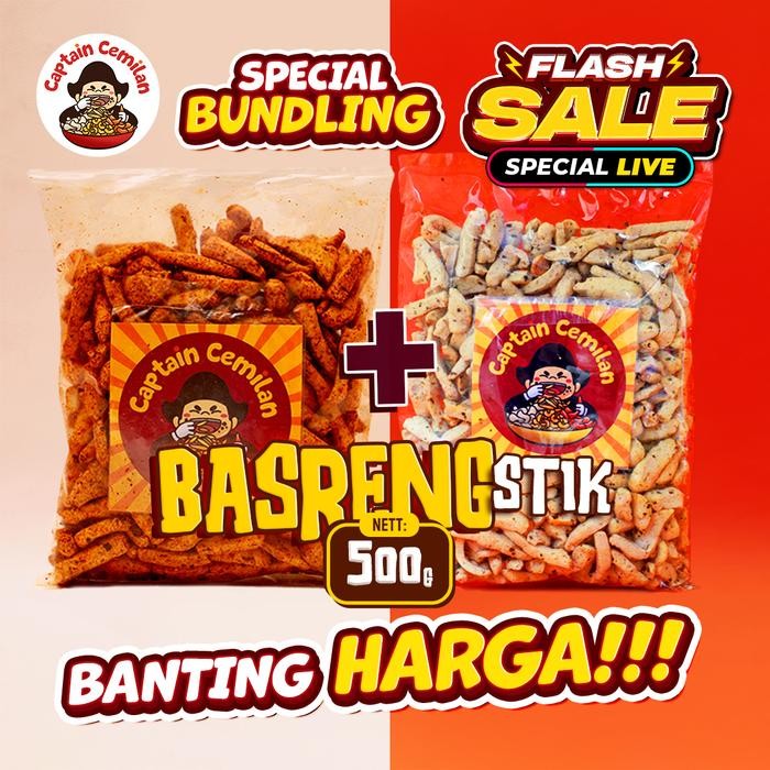 

New PAKET BUNDLING 500gram Basreng original dan pedas (Flash sale) Food Snack