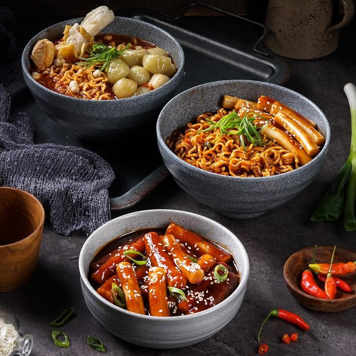 

CIKEMAM - PAKET BUNDLING 3 ( Rabokki, Topokki & Baso Aci ) Food Gochujang Instan Pedas Mie Sambal