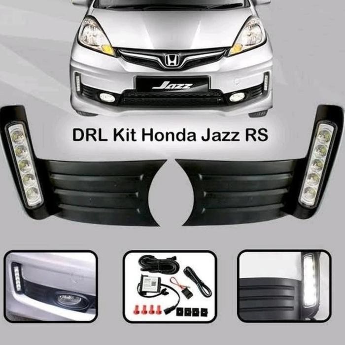 Terbaru Lampu LED DRL mobil Honda JAZZ GE8 MMC 2012-2013