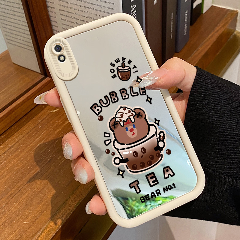 Casing Hp Xiaomi Redmi 9A Redmi 9i Redmi 9T Redmi 9 Power Case Casing Beruang Coklat Kecil Kasing HP