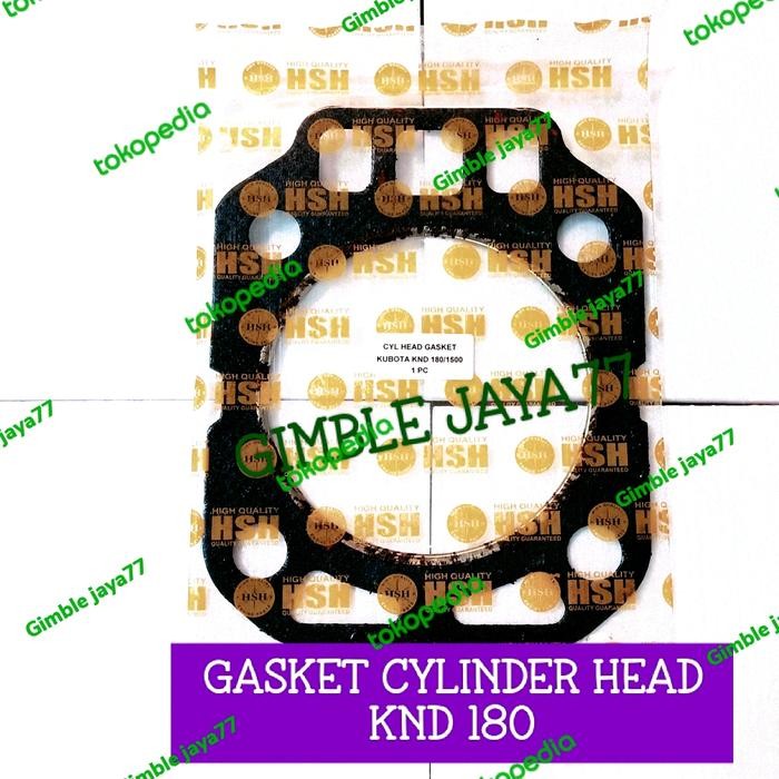 Knd 180 Gasket Cylinder Head Packing Head Untuk Mesin Diesel Kubota #Gratisongkir