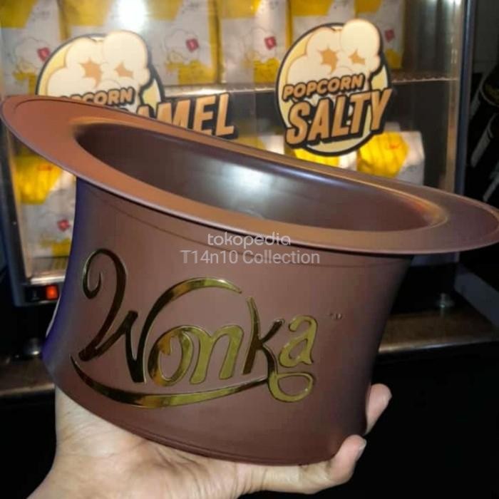 Baha - Wonka Hat Cgv Bucket Popcorn Official Willy Charlie Timothe Chalamet