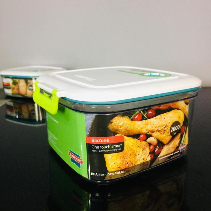 Baha - Sunhouse Biozone Food Container / Kotak Makanan 2000 Ml