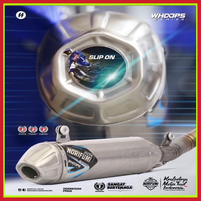 Knalpot Norifumi Whoops Titanium Slip On Motor Kx 250 F/Xc Yz 250 F/Xc