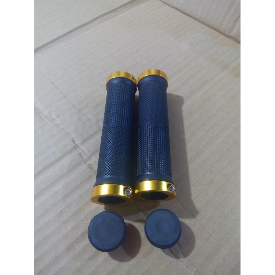 handle grip mtb bmx double lock gold