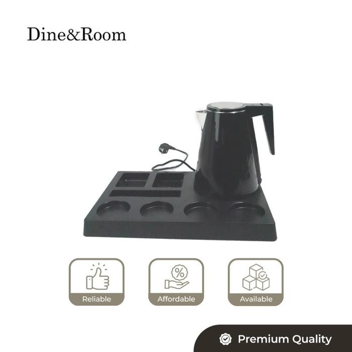 Electric Kettle Tray Set / Set Teko Listrik Dengan Tatakan Hotel