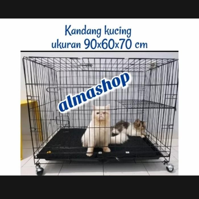 KANDANG KUCING JUMBO UKURAN 90X60X70 CM 1 TINGKAT