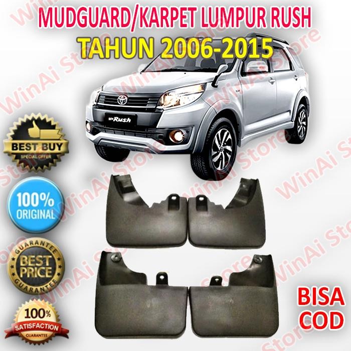 MUD GUARD KARPET LUMPUR MOBIL RUSH TERIOS LAMA OLD 2004-2011