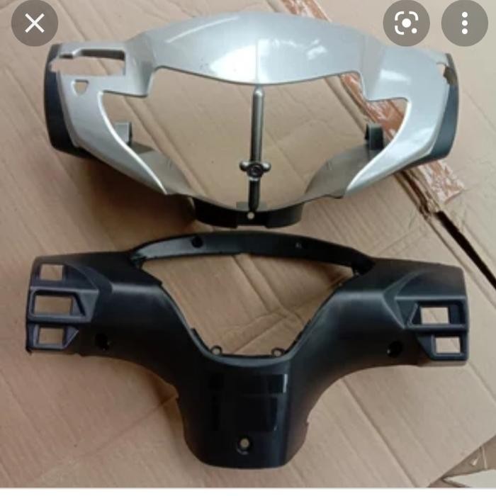 PREMIUM batok depan belakang Honda Supra x 125 lama tahun 2005_2006 silver