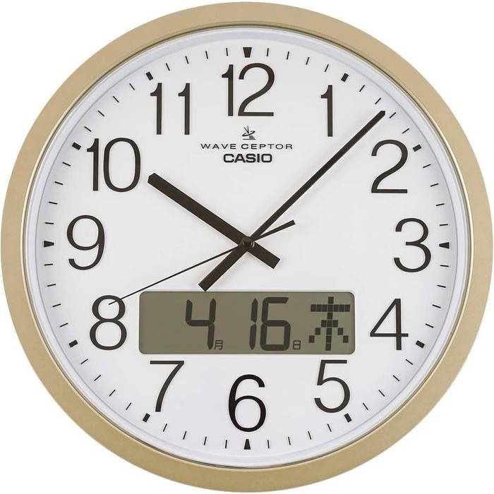 Casio Ic-4100J-9Jf Wave Ceptor Radio Wall Clock 380Mm Jam Dinding