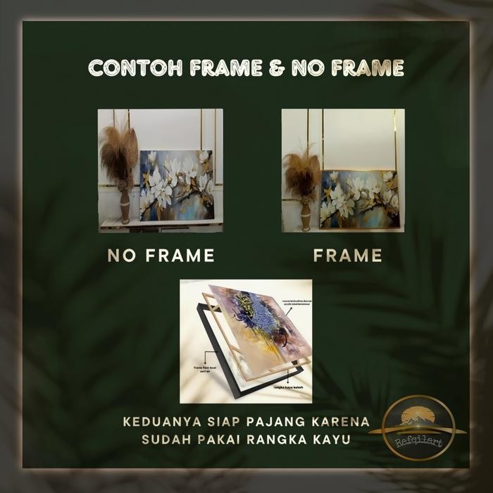 Lukisan Kanvas Bunga Handmade Lukisan Asli Tangan 100200Cm Lukisan Dinding Besar Varain Frame