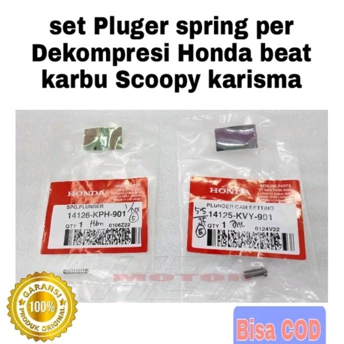 Set Pluger Spring Per Dekompresi Honda Beat Karbu Scoopy Karisma
