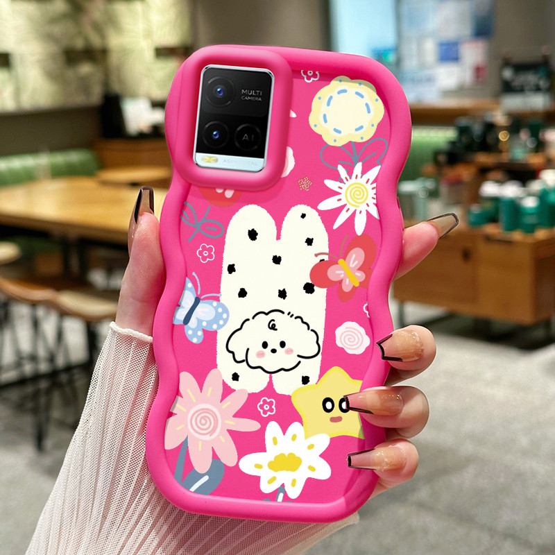 Casing Untuk VIVO Y21 Y21s Y21t Y21e Y21a Y33t Y33s Y21G Case Casing Anjing Berbintik HP Cesing peli