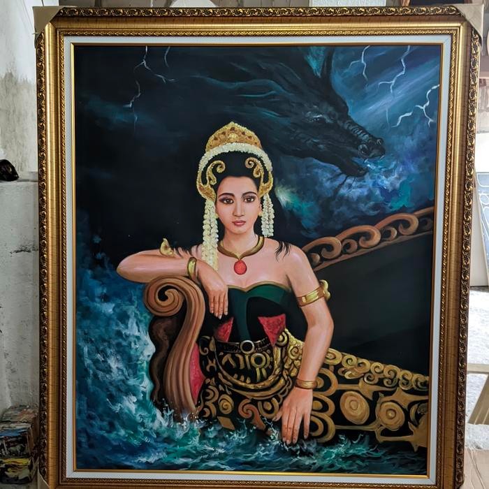 Lukisan Nyi Roro Kidul Ukuran Besar 130110 Cm