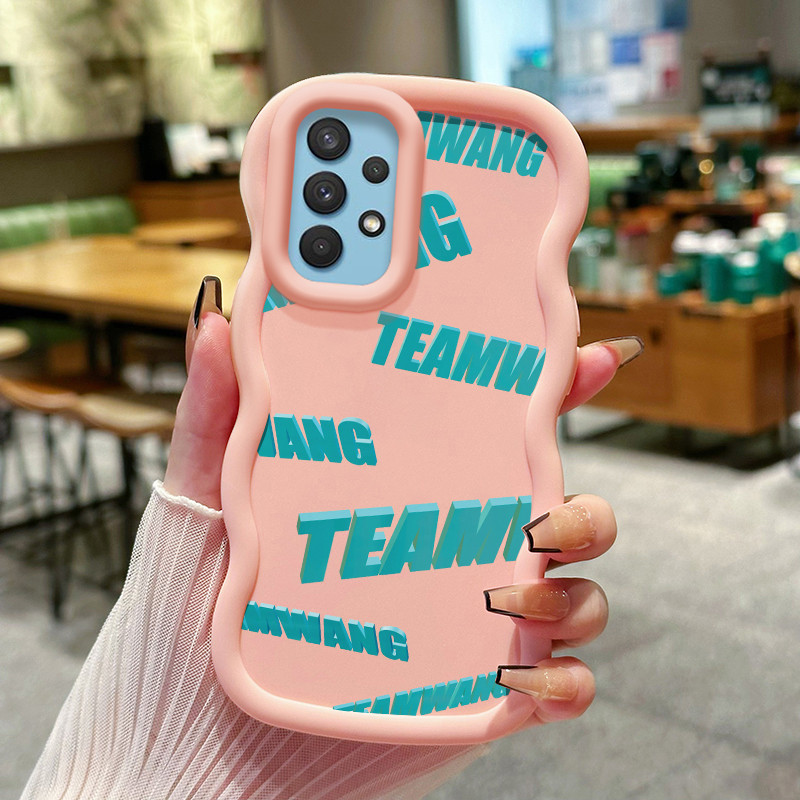 Casing Untuk Samsung A32 A31 A33 5G Case Casing Bahasa Inggris Hijau HP Cesing pelindung Silikon Sof